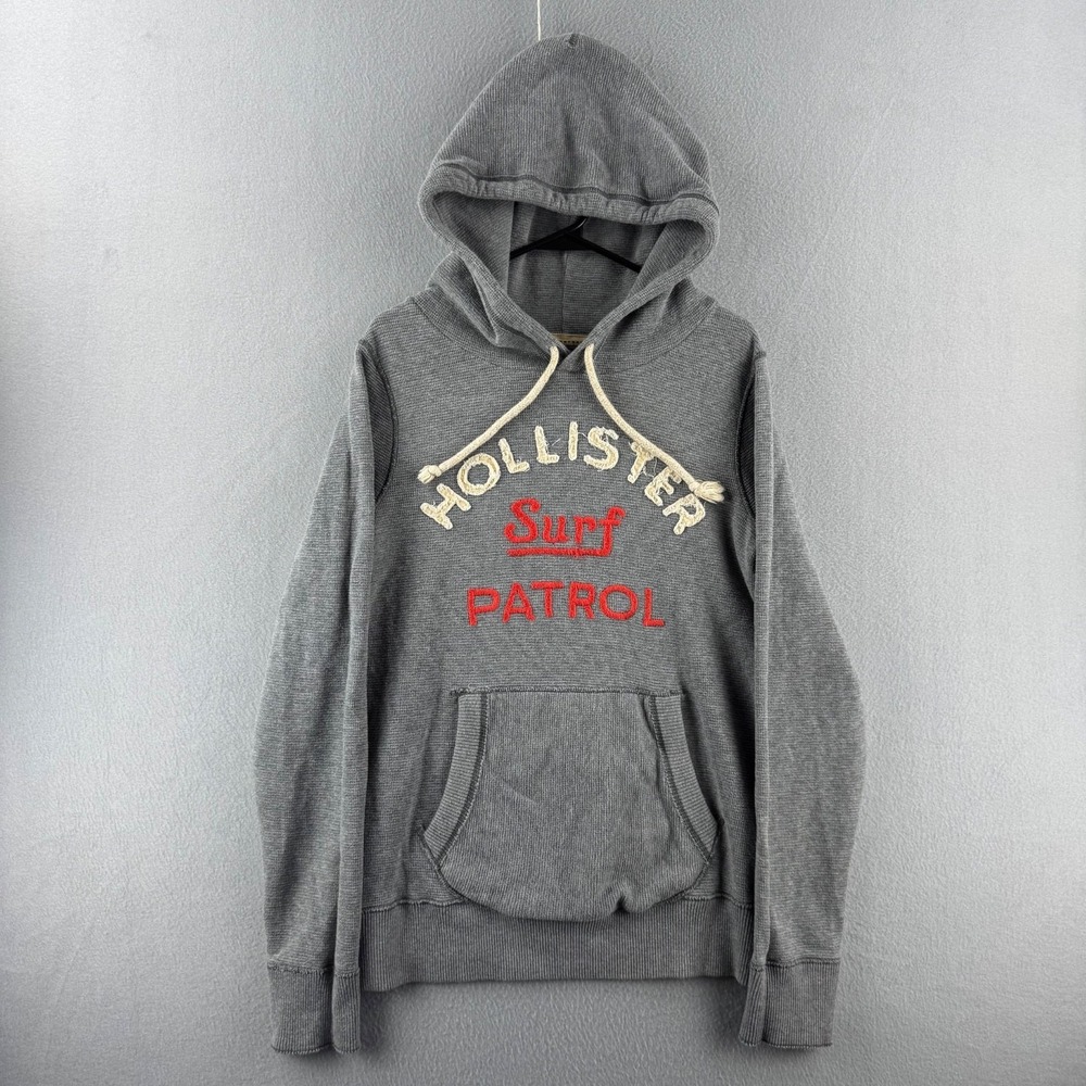 Vintage Hollister Hoodie Mens XL Slim Fit (Fits Medium) Surf Patrol Thermal